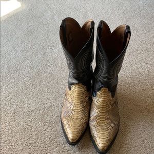 Python western boots